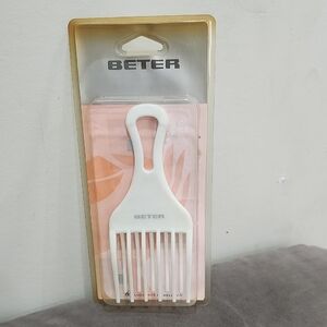ETE White Hair Pick Comb